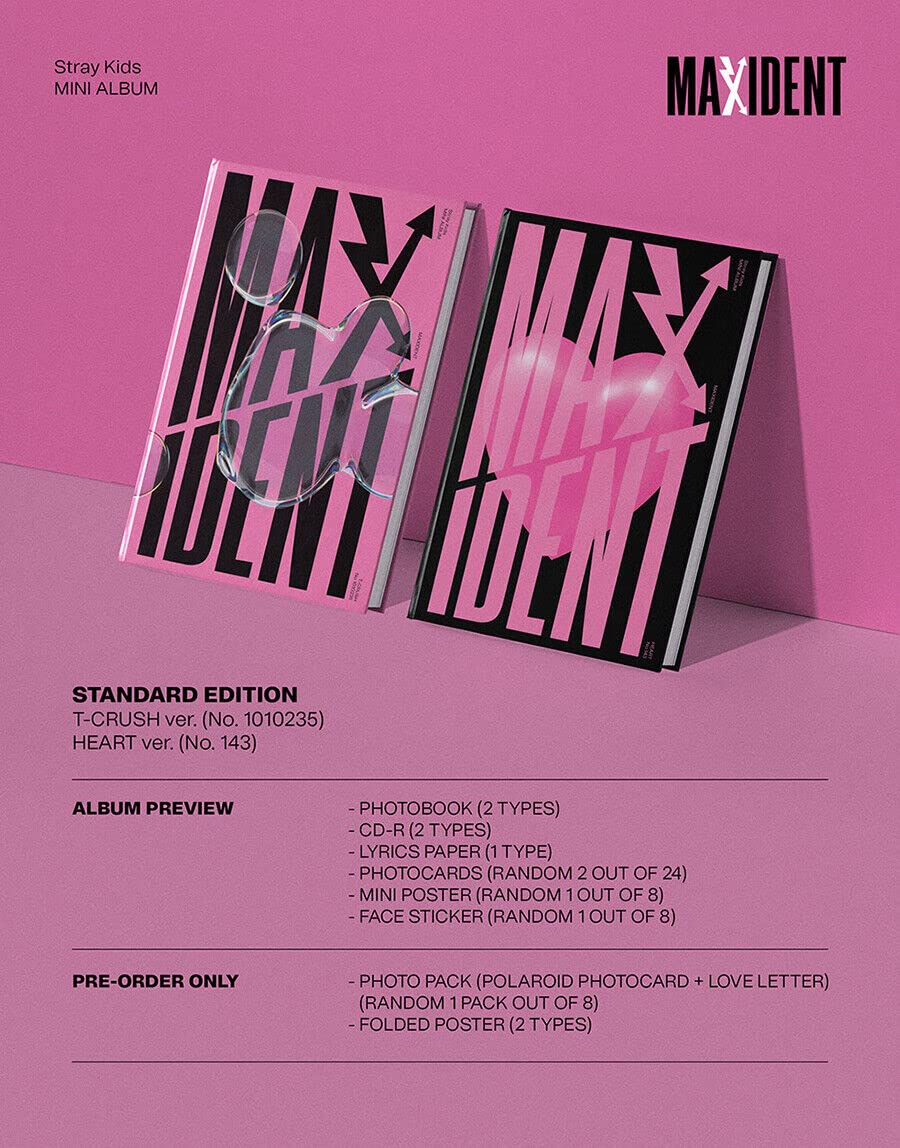 Amazon.com: ( Pre Order Benefit! ) STRAY KIDS MAXIDENT Mini Album